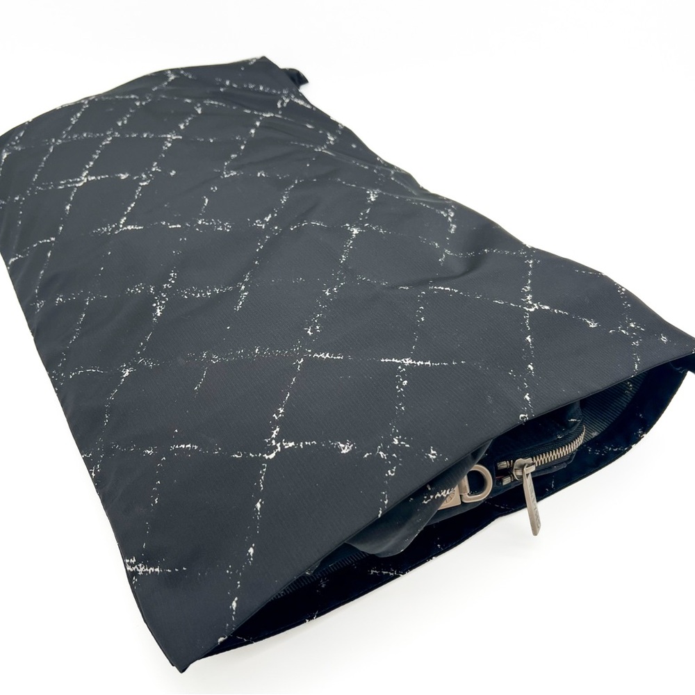 CHANEL Travel Line  Nylon Weekender Travel Bag Black - Picture 12 of 16